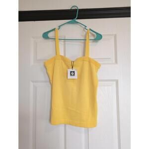 Medium NWT yellow knit tank